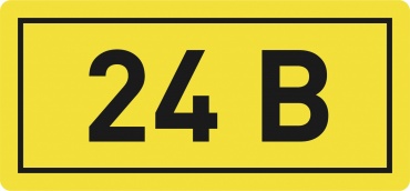 Наклейка "24В" (10х15мм.) EKF PROxima