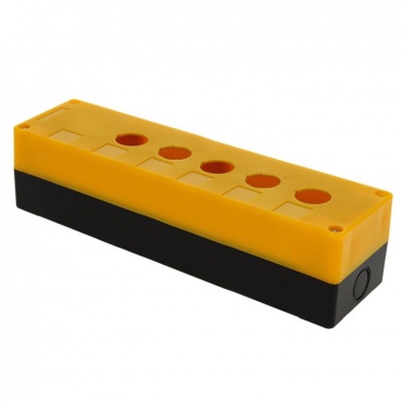 КП105 пластиковый 5 кнопок желтый EKF