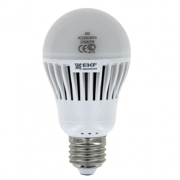 Лампа светодиодная FLL-ECO-A 5W 4000К A50 E27 EKF Simple