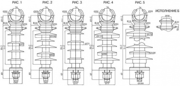 Изоляторы опорные линейные типа ОЛСК 12,5-35 на напряжение 35 кВ