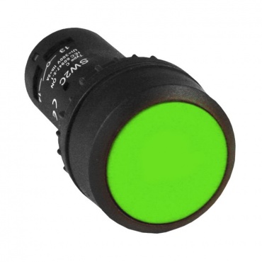 Кнопка SW2C-11 возвратная зеленая NO+NC EKF