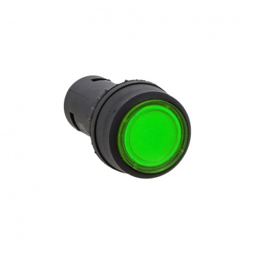 Кнопка SW2C-10D с подсветкой зеленая NO EKF