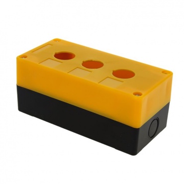 КП103 пластиковый 3 кнопки желтый EKF