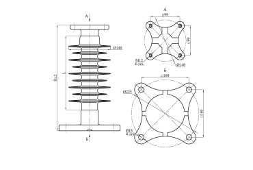 Изоляторы опорные полимерные типа ОСК 16-20-4 и ОСК 20-20-4 на напряжение 20 кВ