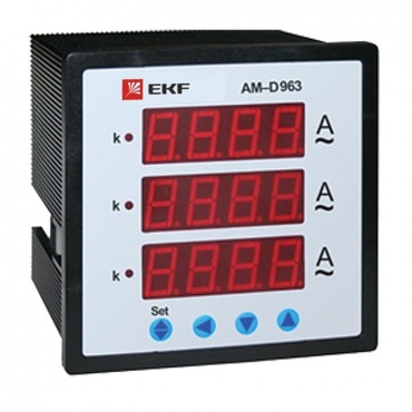 АМ-D963 цифровой на панель (96х96) трехфазный EKF
