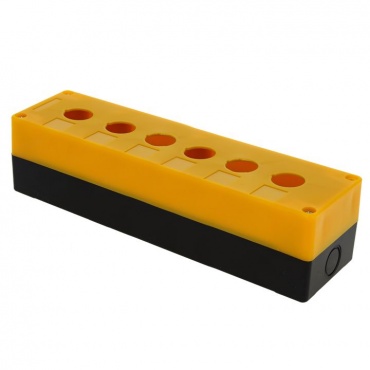 КП106 пластиковый 6 кнопок желтый EKF