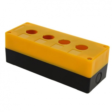 КП104 пластиковый 4 кнопки желтый EKF